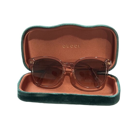 Gucci Cat Eye Sunglasses in Pink Violet Gradient GG1180SK - Picture 1 of 5